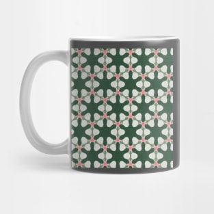 Cute, floral and abstract flower pattern painting (flowers, nature, watercolor, pink, colorful, colorandcolor, color and color, colorful flower, vintage) Mug